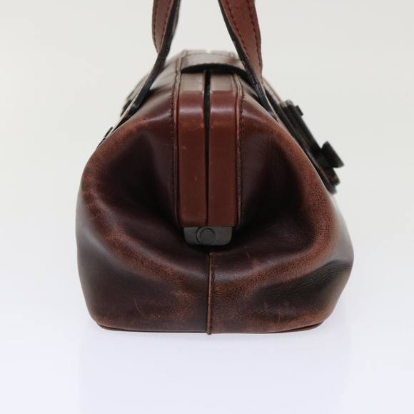 GUCCI Hand Bag Leather Brown Auth bs6691 - Picture 3 of 16